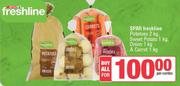 Spar Freshline Potatoes 2Kg, Sweet Potato 1Kg, Onion 1kg, & Carrot 1Kg- For All