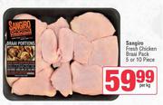 Sangiro Fresh Chicken Braai Pack 5 Or 10 Piece-Per Kg 