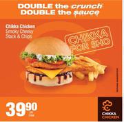 Chikka Chicken Smoky Cheeky Stack & Chips-Per Meal