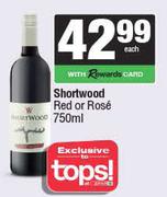 Shortwood Red Or Rose-750ml Each