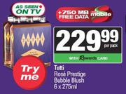 Tutti Rose Prestige Bubble Blush-6 x 275ml Per Pack