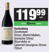 Hartenberg Doorkeeper Shiraz,Merlot Malbec,Grenache Shiraz Mourvedre Or Cab Sauv Shiraz-750ml