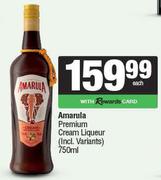 Amarula Premium Cream Liqueur-750ml Each