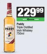 Paddy Triple Distilled Irish Whisky-750ml 