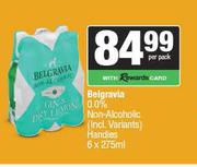 Belgravia 0.0% Non Alcoholic (Incl.Variants) Handies-6 x 275ml Per Pack