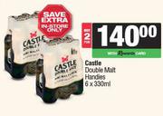 Castle Double Malt Handies-For 2 x 6 x 330ml