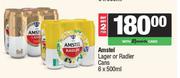 Amstel Lager Or Radler Cans-For 2 x 6 x 500ml