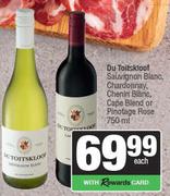 Du Toitskloof Sauv Blanc,Chardonnay,Chenin Blanc,Cape Blend Or Pinotage Rose-750ml Each