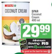 Spar Coconut Cream-400ml