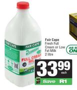 Fair Cape Fresh Full Cream Or Low Fat Milk-2L