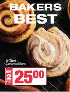 In Store Cinnamon Buns-For 2