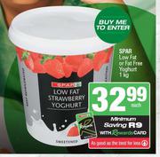 Spar Low Fat Or Fat Free Yoghurt-1Kg Each