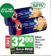 Bakers Blue Label Marie Biscuits-For 2 x 200g