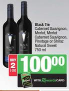 Black Tie Cabernet Sauvignon,Merlot,Merlot Cabernet Sauvignon,Pinotage-2 x 750ml