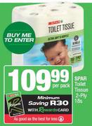Spar Toilet Tissue 2 Ply-18s 