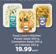 Food Lover's Kitchen Potato Salad 300g,Coronation Salad 250g Or Coleslaw 250g-Each