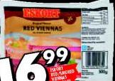 Eskort Red/Smoked Viennas-500gm