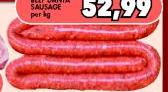 Beef Danya Sausage-Per kg