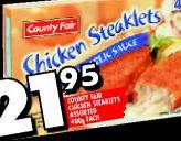 Country FAir Chicken Steaklets Assorted-400g Each