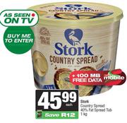 23Stork Country Spread 40% Fat Spread Tub-1Kg