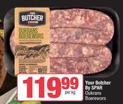 Your Butcher By Spar Oukrans Boerewors-Per Kg