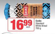 Sasko Standard White Bread-700g Each
