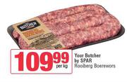 Your Butcher By Spar Rooiberg Boerewors-Per Kg