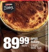 Spar Bakery Large Milk Tart-Each