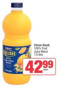 Clover Krush 100% Fruit Juice Blend-1.5L Each