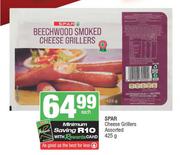 Spar Cheese Grillers Assorted-425g Each