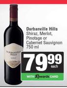 Durbanville Hills Shiraz, Merlot, Pinotage Or Cabernet Sauvignon-750ml Each