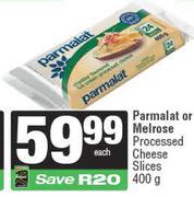 Parmalat Or Melrose Processed Cheese Slices-400g Each