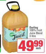 Darling 100% Fruit Juice Blend-3Ltr