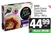 Spar Quick Cuisine Frozen Meals Assorted-320/360g Each