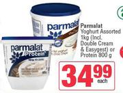 Parmalat Yoghurt Assorted 1kg (Incl. Double Cream & Easydigest)-Or Protien 800g-Each