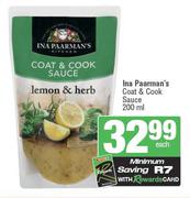 Ina Paarman's Coat & Cook Sauce-200ml Each