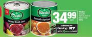 Rhodes Smooth Apricot Jam Or Mixed Fruit-900g Each