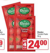 Rhodes Tomato Paste-For 4 x 50g