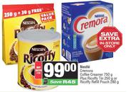 Nestle Cremora Coffee Creamer 750g Plus Ricoffy Tin 250g Or Ricoffy Refill Pouch 280g-For Both