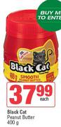Black Cat Peanut Butter-400g Each
