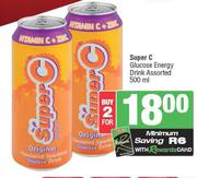 Super C Glucose Energy Drink Assorted-For 2 x 500ml
