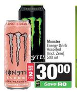 Monster Energy Drink Assorted-For 2 x 500ml