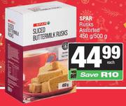 Spar Rusks Assorted-450g/500g Each