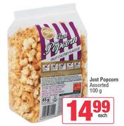 Just Popcorn Assorted-100g Each