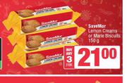 SaveMor Lemon Creams Or Marie Biscuits-For 3 x 150g