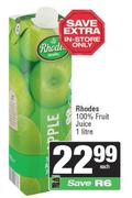 Rhodes 100% Fruit Juice-1Ltr