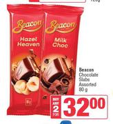 Beacon Chocolate Slabs Assorted-For 2 x 80g