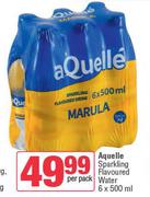 Aquelle Sparkling Flavoured Water-6 x 500ml Per Pack