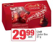 Lindt Lindor Box-37g Each