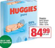 Huggies Baby Wipes Quad Pack 288s/224s-Per Pack